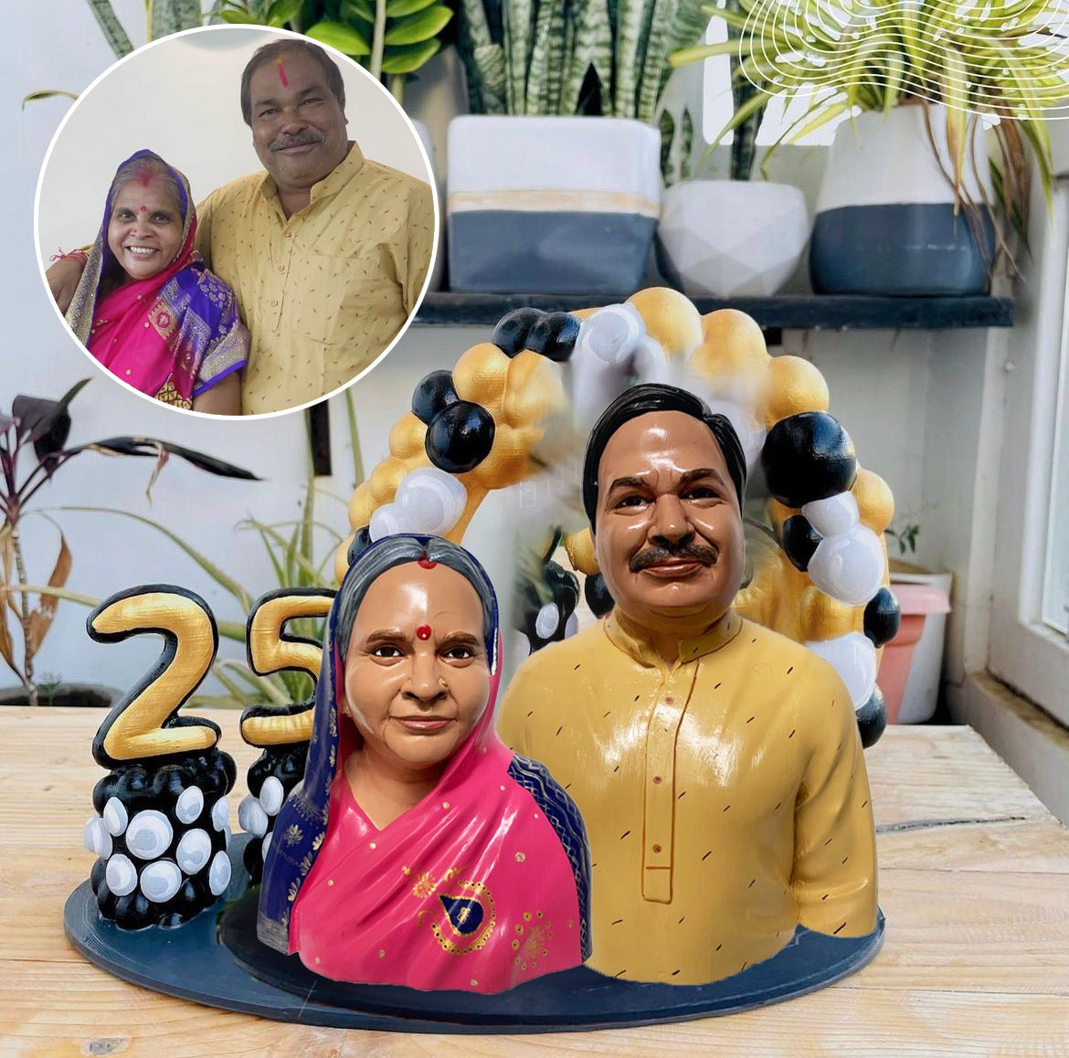 Customized Half Body Miniature Solo / Couple