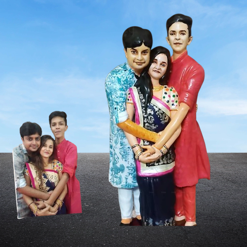 Personalized Family Of 3 Miniature