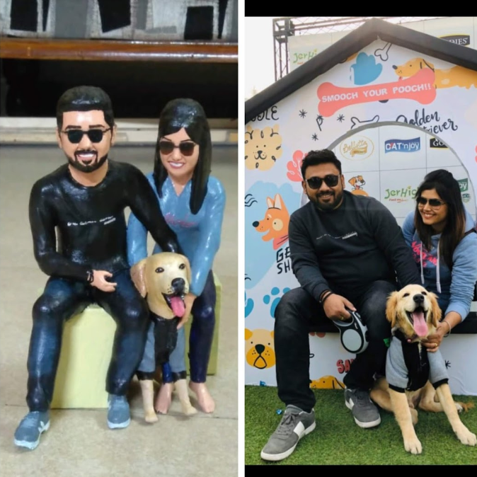 Personalized Family Of 3 Miniature