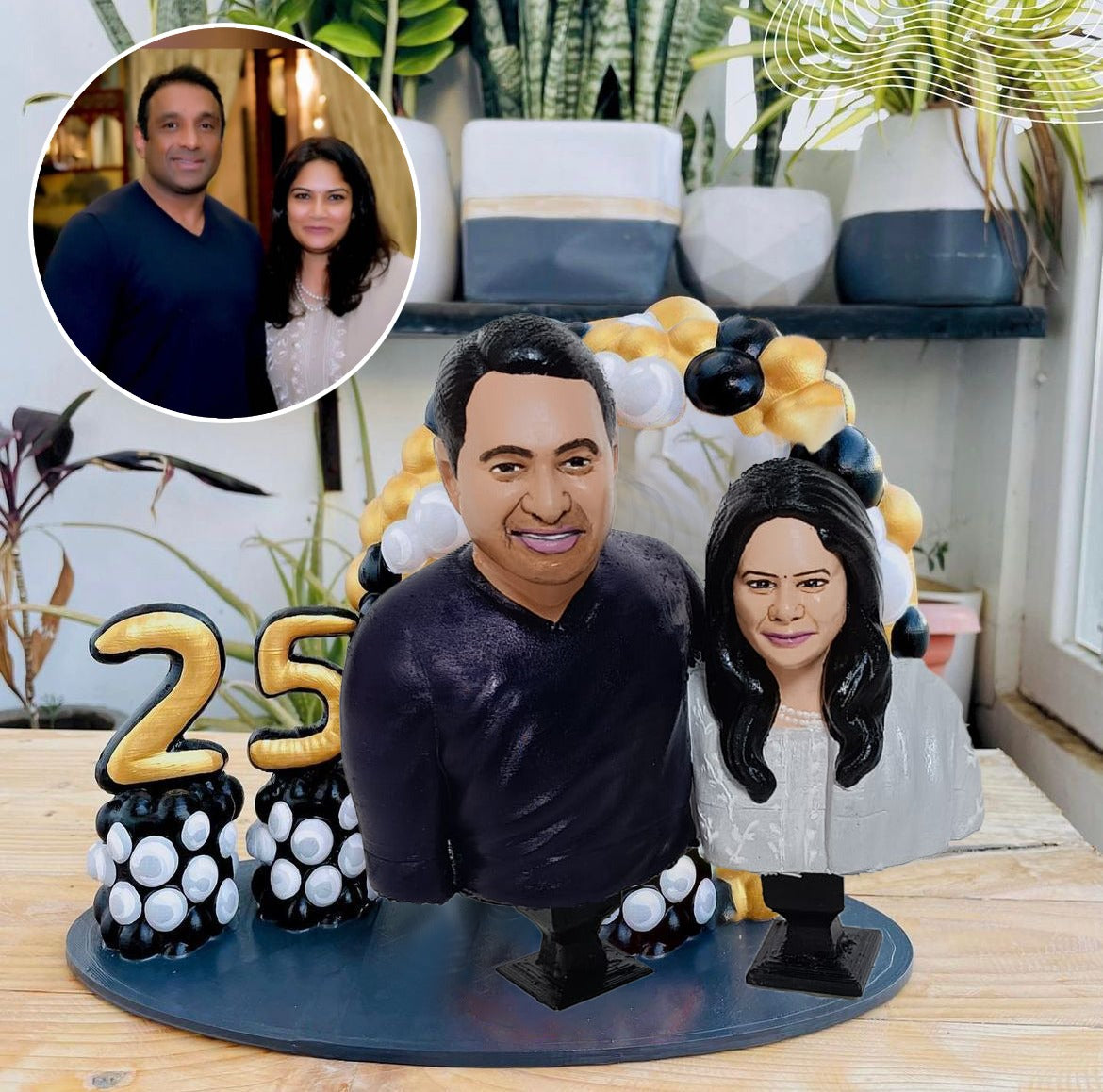 Customized Half Body Miniature Solo / Couple