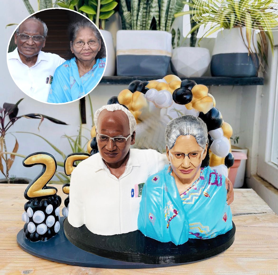 Customized Half Body Miniature Solo / Couple