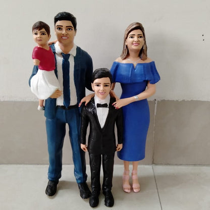 Personalized Family of 4 Miniature